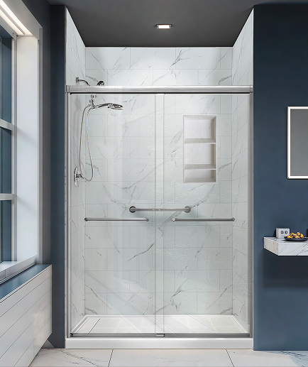 Samuel Mueller Pioneer shower collection in Dolomite finish